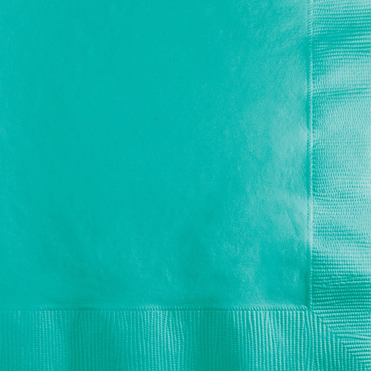 Party Central Club Pack of 500 Teal Green Premium 3-Ply Beverage Party Napkins 5"